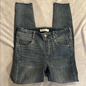 Liverpool Jeans Company Blue Skinny Distressed Ankle Jeans Jeggings